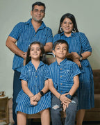 Indigo Striped Family