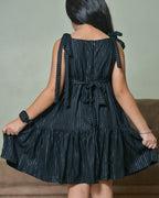 Starry Black Kids Dress