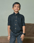 Starry Black Kids Shirt