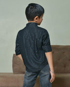 Starry Black Kids Shirt