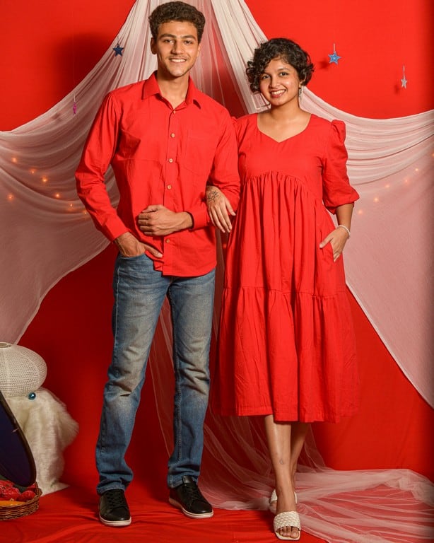 Cherry Red Couple Set Main image