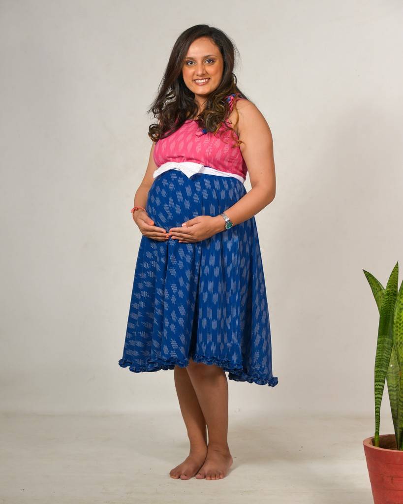 Breezy Blue Nursing Dress Main image