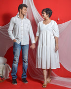 Snowy White Couple Set