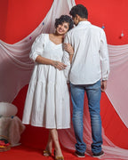 Snowy White Couple Set