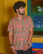 Basil Floral Kurta Couple Set