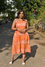 Orange Blossom Ikat Dress