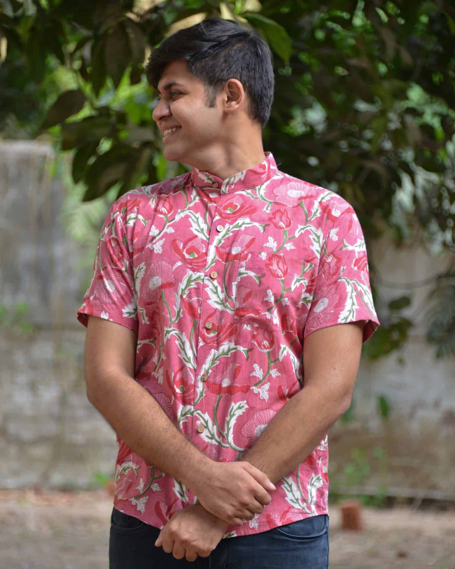 Blush vine shirt