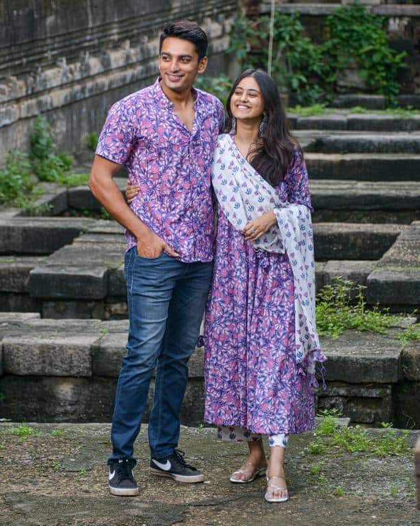 Water Lily Suit Couple Set