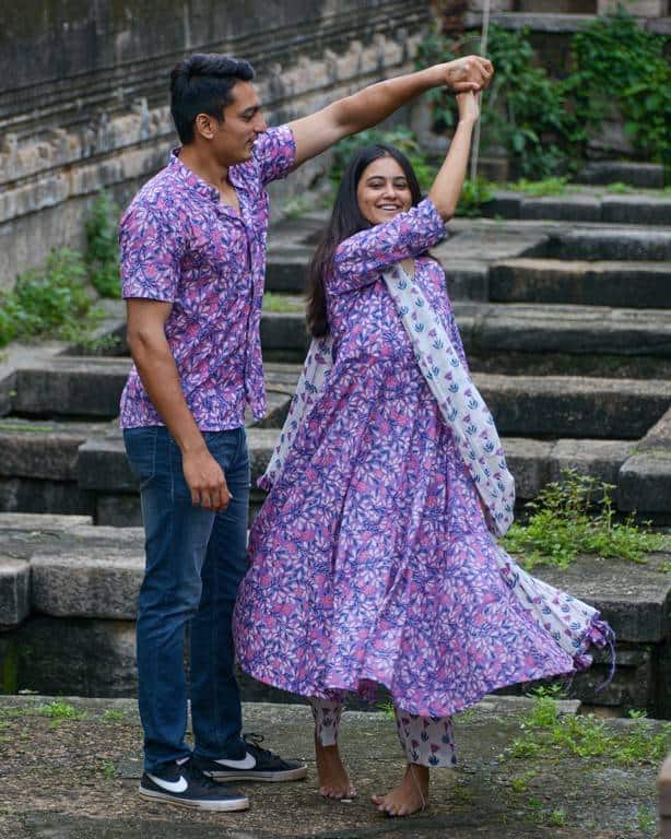Water Lily Suit Couple Set