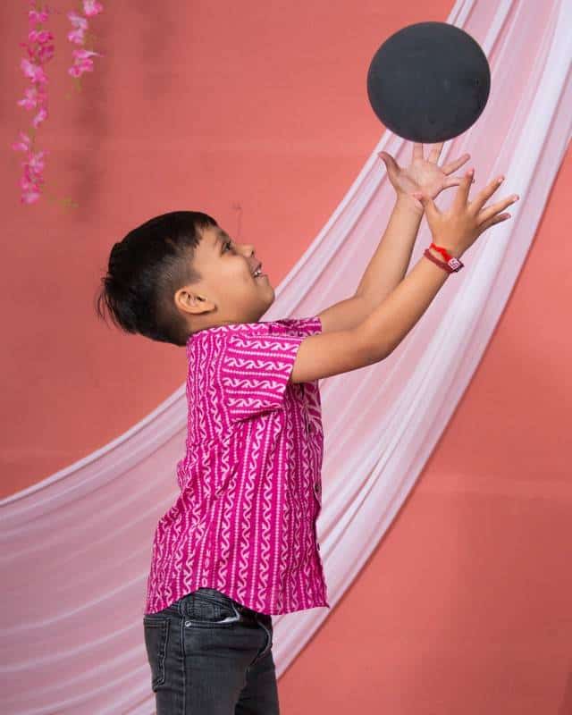 Leafing / Flamingo Pink Kids Shirt