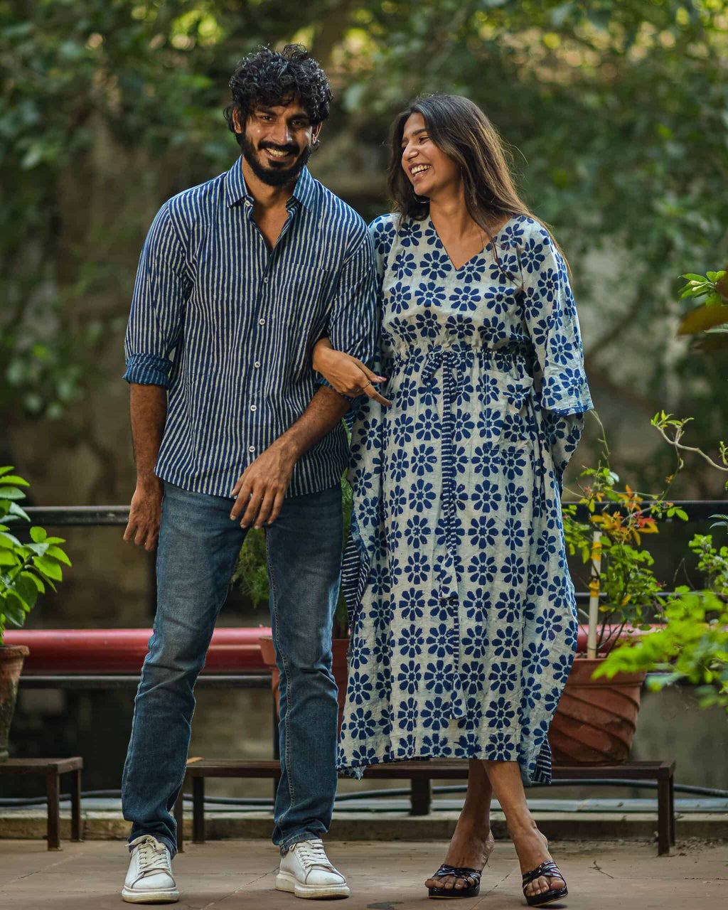 Flamboyant Floral Couple
