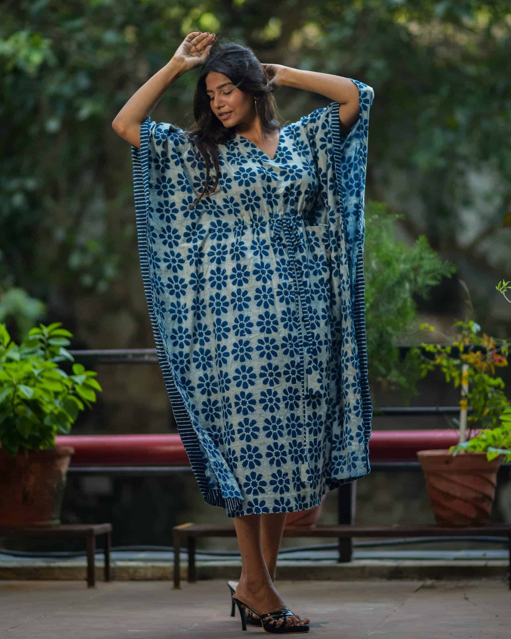 Flamboyant Floral Kaftan