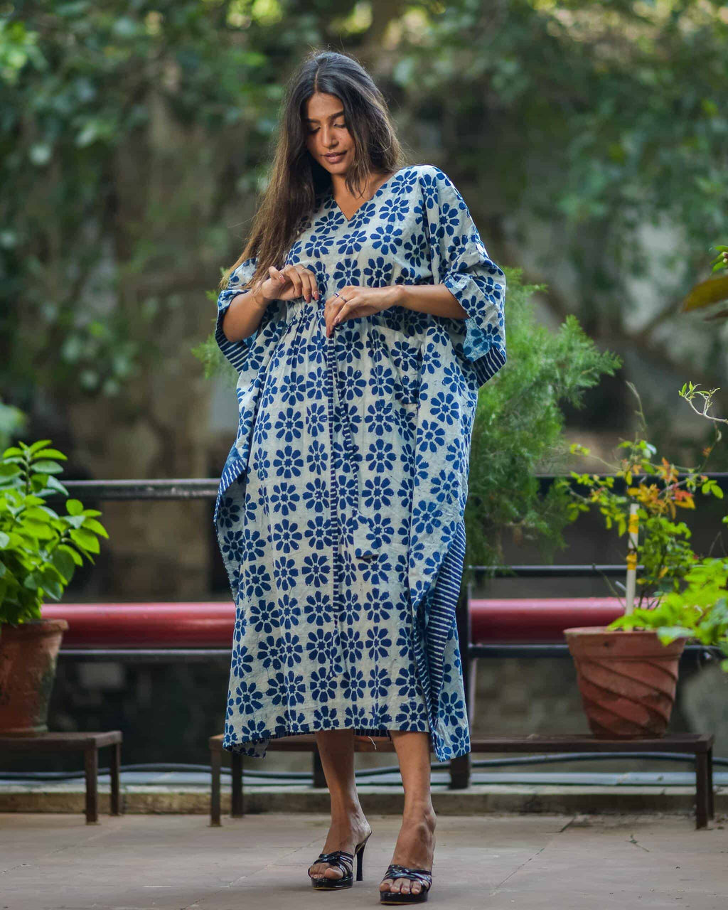 Flamboyant Floral Kaftan