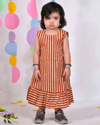 Brick Red Striped Family