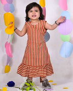 Brick Red Striped Family