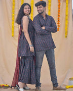 Raven Black Sharara Couple Set