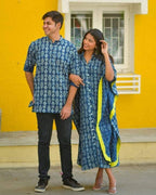 Indigo Warli Kaftan Couple