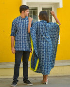 Indigo Warli Kaftan Couple