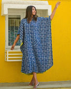 Indigo Warli Kaftan