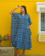 Indigo Warli Kaftan