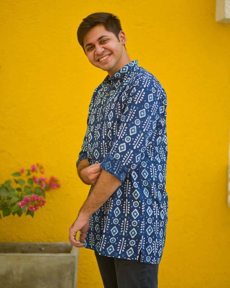 Indigo Warli Kurta Secondary image