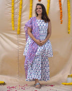 Serene Tulip Sharara Set