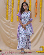 Serene Tulip Sharara Set