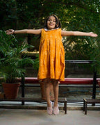Canary Yellow Kids Dress