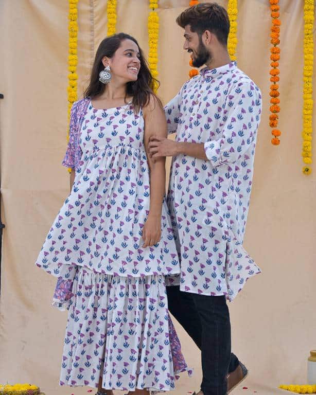 Serene Tulip Sharara Couple Set Main image
