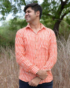 Orange Affair Ikat Shirt