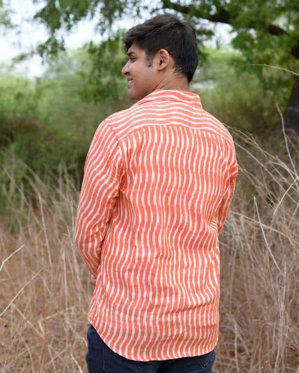 Orange Affair Ikat Shirt