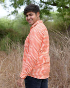 Orange Affair Ikat Shirt
