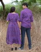 Wisteria Purple Senorita Ikat Family