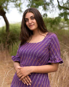 Wisteria Purple Senorita Ikat Dress