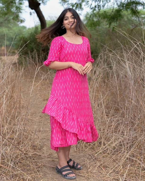 Pink Punch Senorita Ikat Nursing Dress