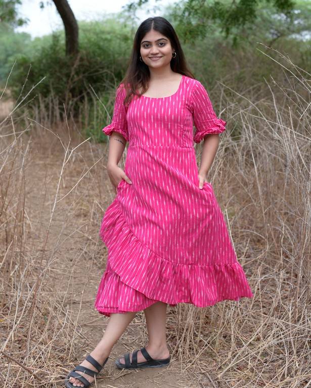 Pink Punch Senorita Ikat Nursing Dress