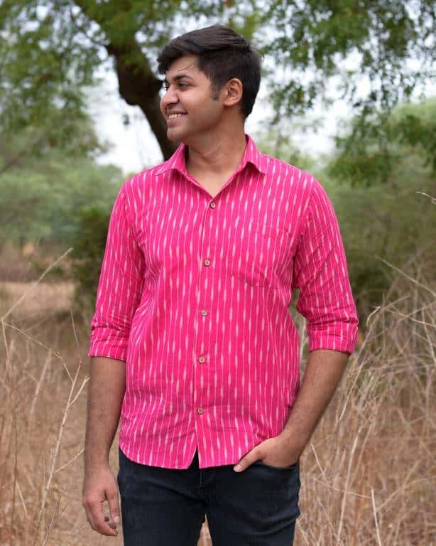 Pink Punch Ikat Shirt
