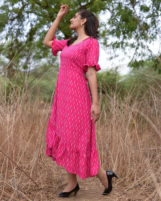 Pink Punch Senorita Ikat Dress