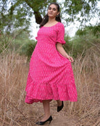 Pink Punch Senorita Ikat Dress