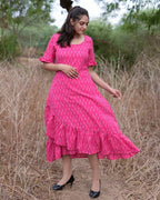 Pink Punch Senorita Ikat Dress