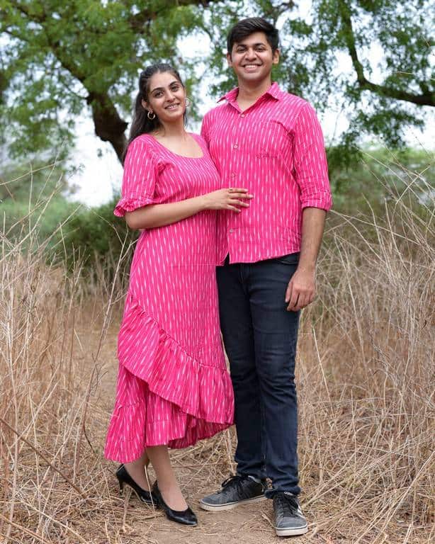 Pink Punch Senorita Ikat Couple