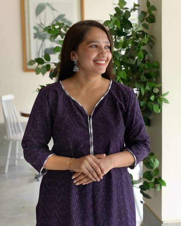 Purple Petunia Straight Kurta