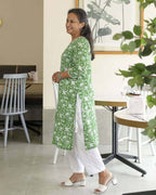 Emerald Green Straight Nursing Kurta