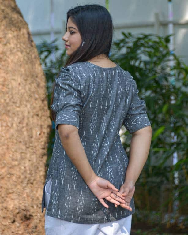 Grey Glam Short Kurti