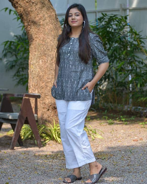 Grey Glam Short Kurti