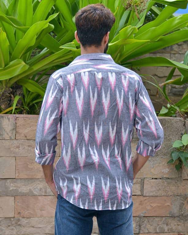 Grey Ikat Shirt