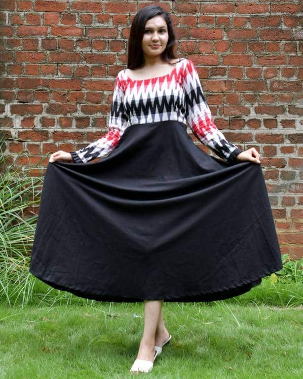 Tribal Black Dress