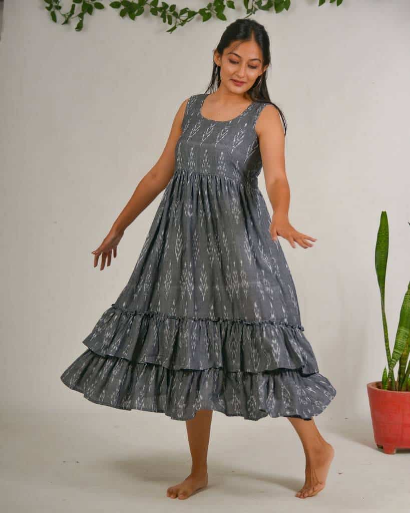 Grey Glam Dress without jacket