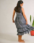 Grey Glam Nursing Dress Without Jacket