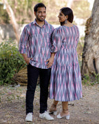 Grey Ikat Tiered Family Set